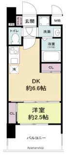 セレニテ阿波座ミラク【2階】の間取り