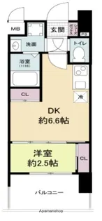 セレニテ阿波座ミラク【2階】の間取り