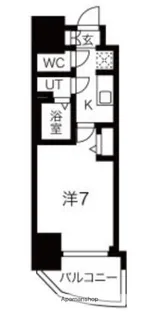 1Kの間取り画像