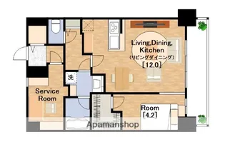 ベイサイドパークOSAKAサウスレジデンシス【15階】の間取り