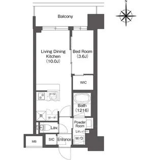 コンフォリア新大阪宮原Q【0517号室】の間取り