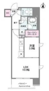 シーズンフラッツ新大阪【2階】の間取り