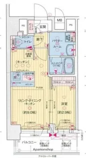 プレサンス西九条シティベイ【10階】の間取り
