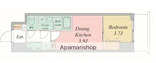 エスリードレジデンス大阪谷町ザ・マークス【5階】の間取り