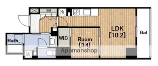 大阪府大阪市中央区大手前1丁目【マンション】の間取り