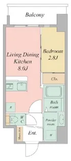 大阪府大阪市浪速区日本橋東1丁目【マンション】の間取り