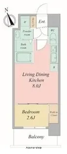 セレニテ夕陽丘エクラ【15階】の間取り