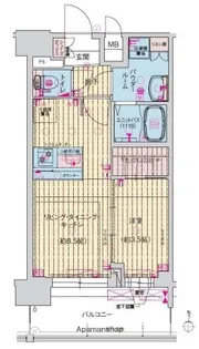 プレサンス大正エミナンス【12階】の間取り