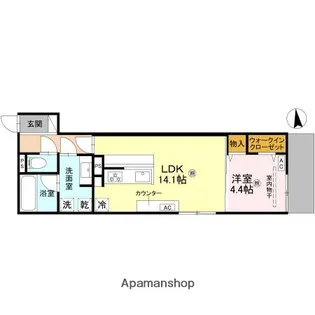 D-residence安立【1階】の間取り