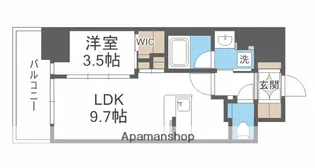 コンフォリア・リヴ北浜淡路町【5階】の間取り