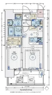 エステムコート難波WEST-SIDEVIIIエクシーナ【11階】の間取り