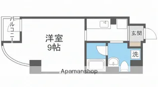 メゾニティクイーン阿波座【7階】の間取り