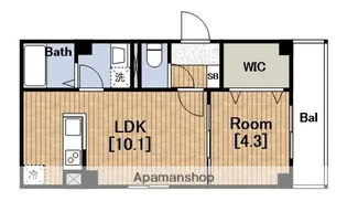 大阪府大阪市西成区鶴見橋1丁目【マンション】の間取り