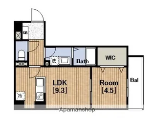 大阪府大阪市西成区鶴見橋1丁目【マンション】の間取り