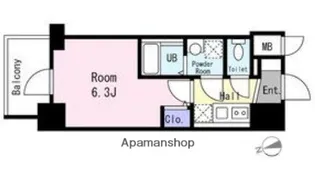 エスリード大阪NEXUS【10階】の間取り
