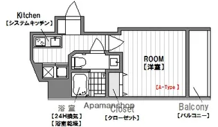 サムティ土佐堀Ribera【3階】の間取り