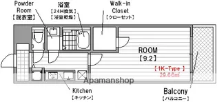 アーデンタワー靭公園【7階】の間取り