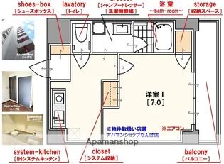 1Kの間取り画像