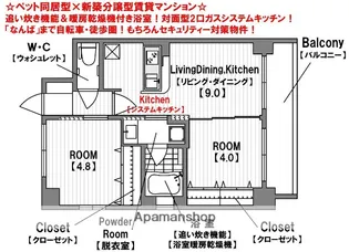 エステムコート難波サウスプレイスⅢラパーク【11階】の間取り