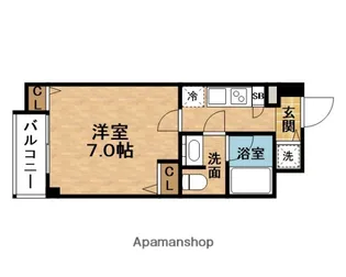 アーデン西天満【5階】の間取り