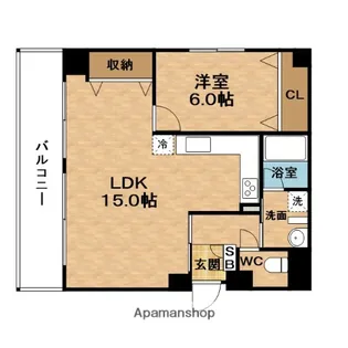 シティーズアーク天満橋【3階】の間取り