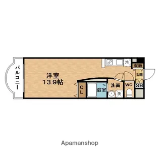 LUMOⅡ天満【6階】の間取り