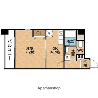 堂島プライマリーワン【9階】の間取り