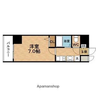 ESLEAD(エスリード)福島駅前【6階】の間取り