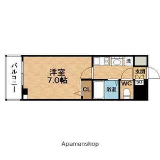 エスリード福島駅前【5階】の間取り