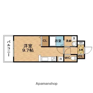 グランカーサ梅田北【2階】の間取り