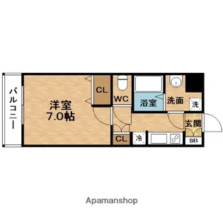 LALA PLACE 梅田東シエスタ【10階】の間取り