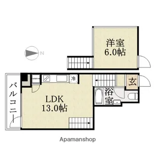 ベルニーニ南森町【1階】の間取り