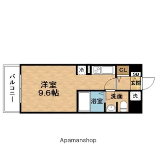 RESIUR−H天神橋【7階】の間取り