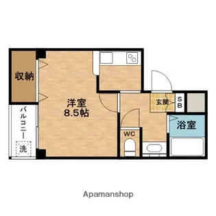 グランコートCOCOROⅡ【4階】の間取り