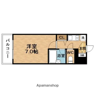 ESLEAD(エスリード)梅田新道第2【9階】の間取り