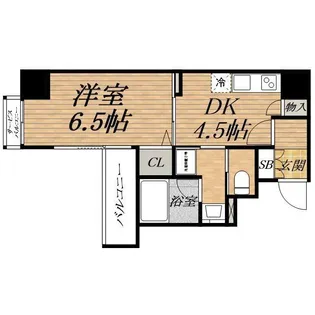 プレサンスNEO心斎橋【11階】の間取り