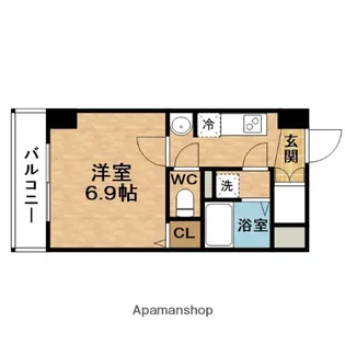 トレヴァンス梅田【4階】の間取り