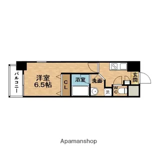 PREGIO(プレジオ)東天満【4階】の間取り