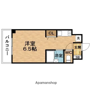サンエスト南森町【5階】の間取り