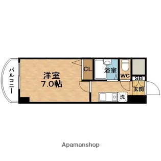 HOPE CITY天神橋【12階】の間取り