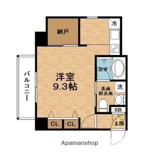 willDo南森町【6階】の間取り