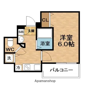 プレサンス天満ステーションフロント【4階】の間取り