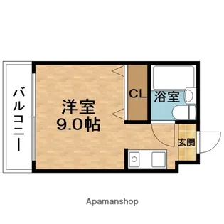 ユニオンハイツ【4階】の間取り