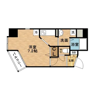 サンフレスカ福島【4階】の間取り