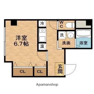 IF西梅田【1階】の間取り