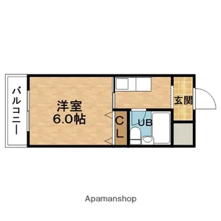 キングコーポ堂山【4階】の間取り