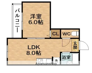 第2ミカドマンション【2階】の間取り