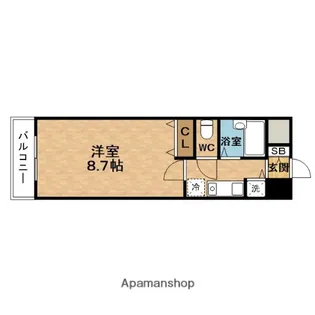 M&Mウメダイースト【2階】の間取り