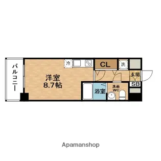 エスリード梅田北【6階】の間取り