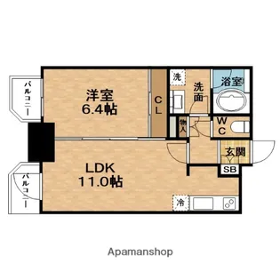 PRESSANCE NEO中之島公園【3階】の間取り